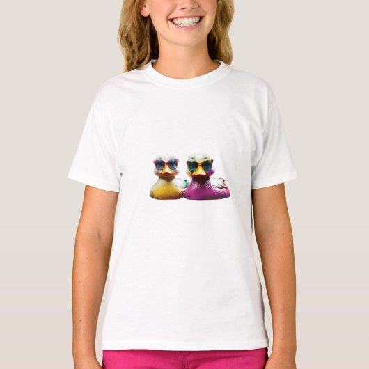 canards colorés pour enfants T-shirt (Devant)