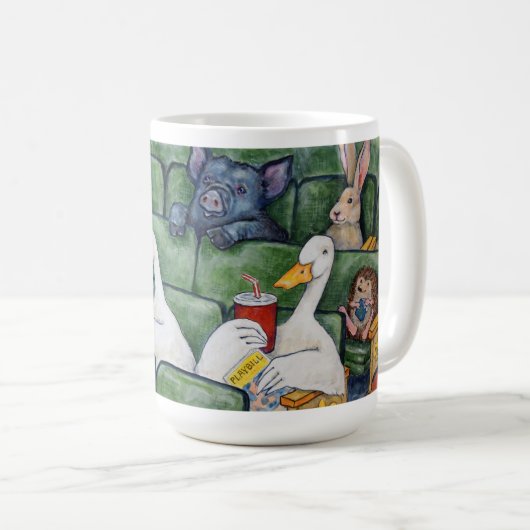 Canards Dans Une Mug De Rangée (Devant droit)