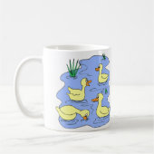 Canards dans une tasse de rangée (Gauche)