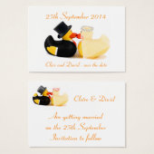 Canards de mariage 2 ... Enregistrez la date (Devant & derrière)