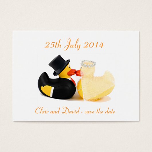 Canards de mariage 2 ... Sauvegarder la date (Devant)