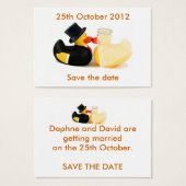 Canards de mariage 2 ... Sauvegarder la date (Devant & derrière)