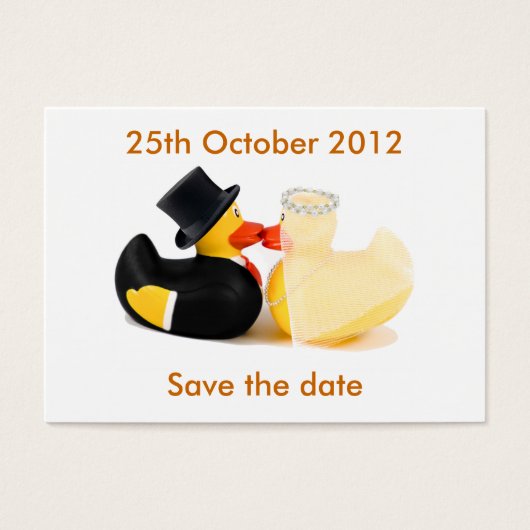 Canards de mariage 2 ... Sauvegarder la date (Devant)