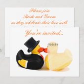 Canards de mariage 3 - Faire-part de mariage (Devant / Derrière)
