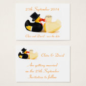 Canards de mariage 3 ... Sauvegarder la date (Devant & derrière)