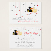 Canards de mariage 3 ... Sauvegarder la date (Devant & derrière)