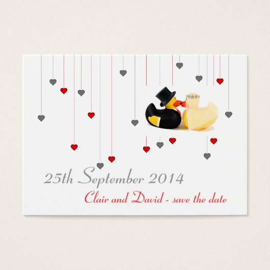 Canards de mariage 3 ... Sauvegarder la date (Devant)