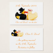 Canards de mariage 4 ... Sauvegarder la date (Devant & derrière)
