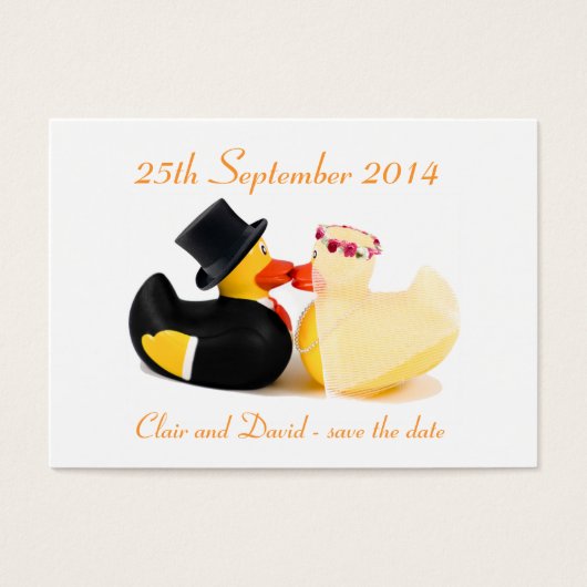 Canards de mariage 4 ... Sauvegarder la date (Devant)