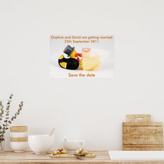 Canards de mariage ... Affiche (Cuisine)