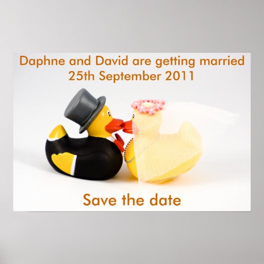 Canards de mariage ... Affiche (Devant)
