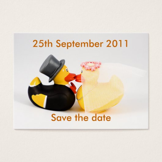 Canards de mariage ... Sauvegarder la date (Devant)