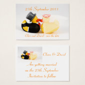 Canards de mariage ... Sauvegarder la date (Devant & derrière)