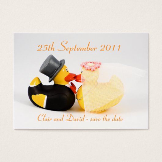 Canards de mariage ... Sauvegarder la date (Devant)