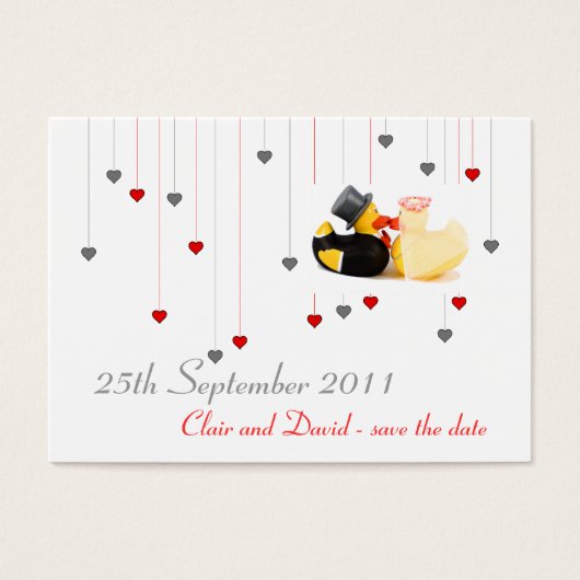Canards de mariage ... Sauvegarder la date (Devant)