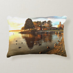 Canards et arbre au Coussin d'accentuation du couc