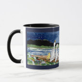 Canards Famille Montre Moon Designer Mug (Gauche)