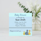 Canards géants et Baby shower Dino Invitation (Debout devant)