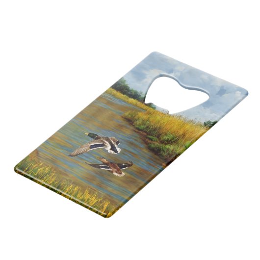 Canards-Majards Survolant L'Étang (Devant Angle)