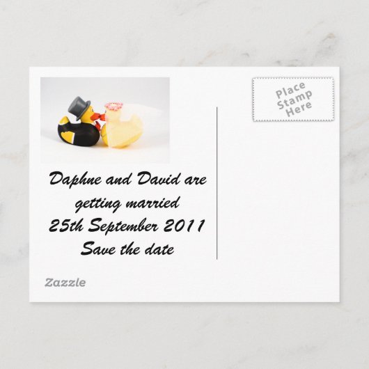 canards mariages ... Carte postale (Dos)