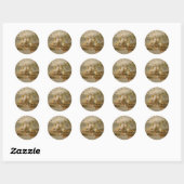 Canards - Stickers ronds pour papeterie (Feuille)