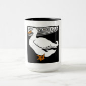 Canards Victoriens Coupés De Bois Sur Mug (Centre)