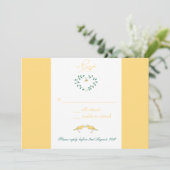 Canari - cartes rsvp (Debout devant)