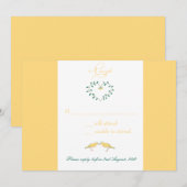 Canari - cartes rsvp (Devant / Derrière)