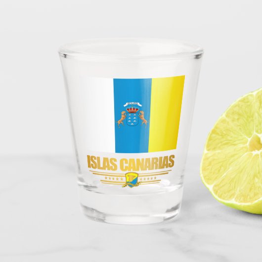 Canarias (Canarische Eilanden) Shot Glas (Voorkant)