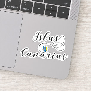 Canarias de Islas, de Canarische Eilanden met de v Sticker