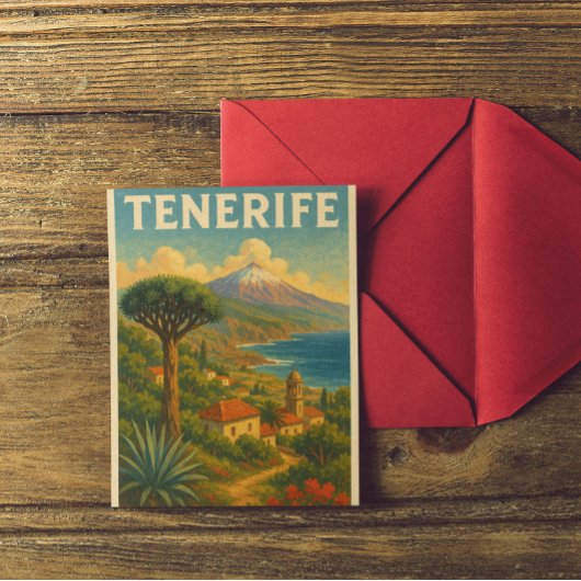 Canarisch landschap Tenerife Briefkaart