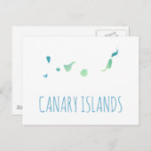 Canarische Eilanden Briefkaart (Voorkant / Achterkant)