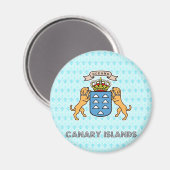 Canarische Eilanden Hoge Kwaliteit Wapens Magneet (Voorkant / Achterkant)