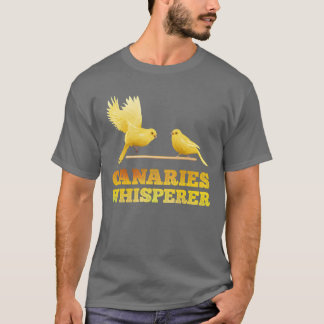 Canarische Eilanden Whisperer Canarische Vogelflui T-shirt