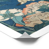 Canarische en Peony Poster (Hoek)