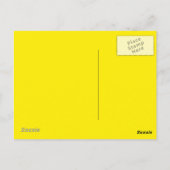 Canarische geel briefkaart (Achterkant)