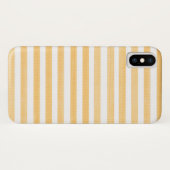 Canarische Geel en Stripe Apple iPhone X Hoesje (Achterkant (horizontaal))