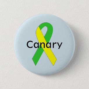 Canarische lint ronde button 5,7 cm