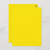 Canarische, vaste kleur briefkaart (Voorkant / Achterkant)