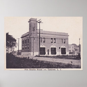 Canarsie Brooklyn New York Fire Engine House 1910 Poster
