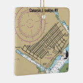 Canarsie, Brooklyn NY Chart Keramisch Ornament (Rechts)