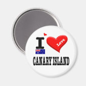 CANARY ISLAND - I Love Magneet (Voorkant / Achterkant)