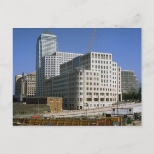 Canary Wharf building, London, England, Verenigd K Briefkaart