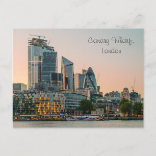 Canary Wharf London Architecture Briefkaart