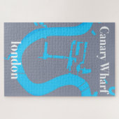 canary wharf london map reisposter legpuzzel (Horizontaal)