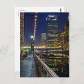 Canary Wharf, London UK Briefkaart (Voorkant / Achterkant)