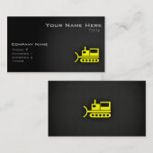 Canary Yellow Bulldozer Visitekaartje (Voorkant / Achterkant)