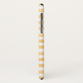 Canary Yellow et Stripe Apple iPhone X Coque (Dos/Gauche)