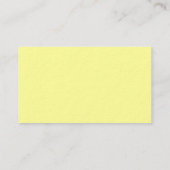 Canary Yellow Premium Carte de visite (Dos)