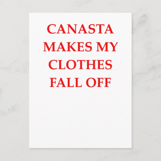 CANASTA BRIEFKAART (Voorkant)